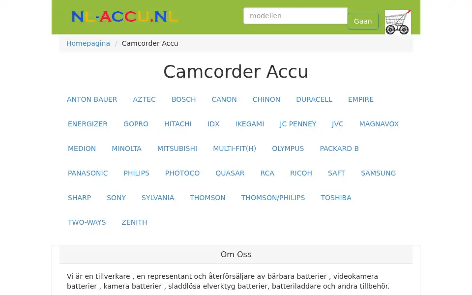 Screenshot of nl-accu.nl