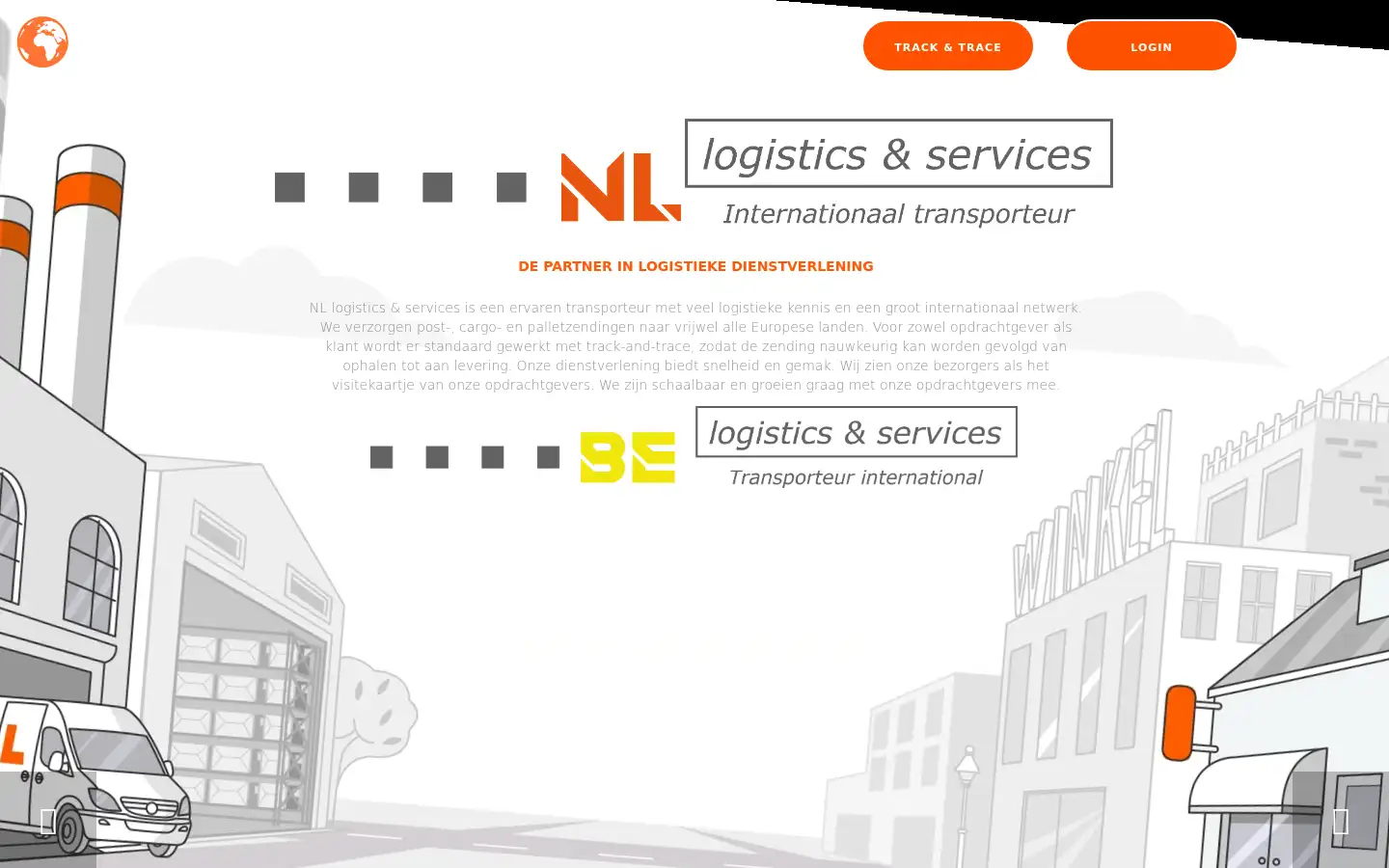 Screenshot of nl-logistics.com