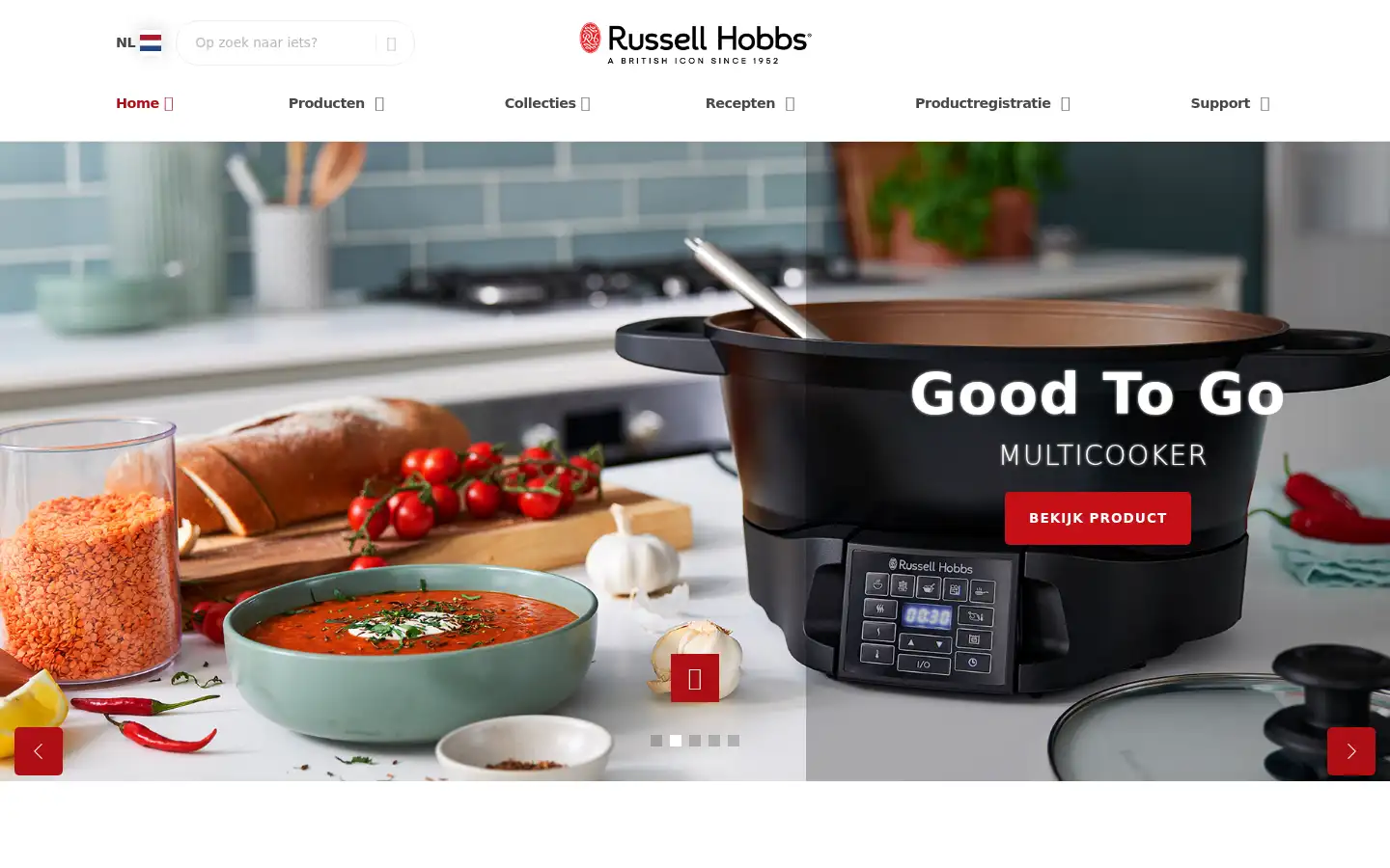 Screenshot of nl.russellhobbs.com