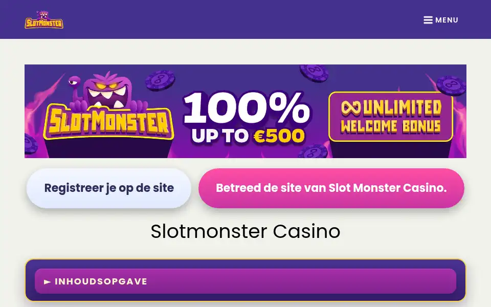 Screenshot of nl-slotmonster.net