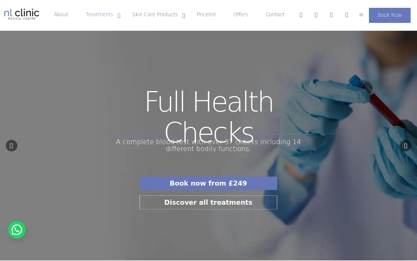 Screenshot of nlclinic.co.uk