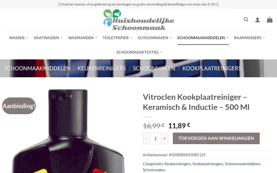 Screenshot of nlschoonmaken.com