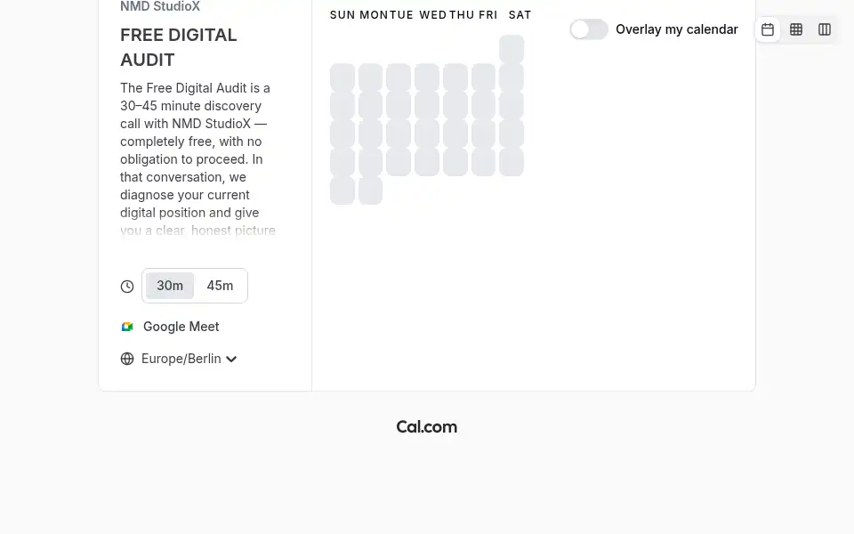Screenshot of nmdstudiox.com