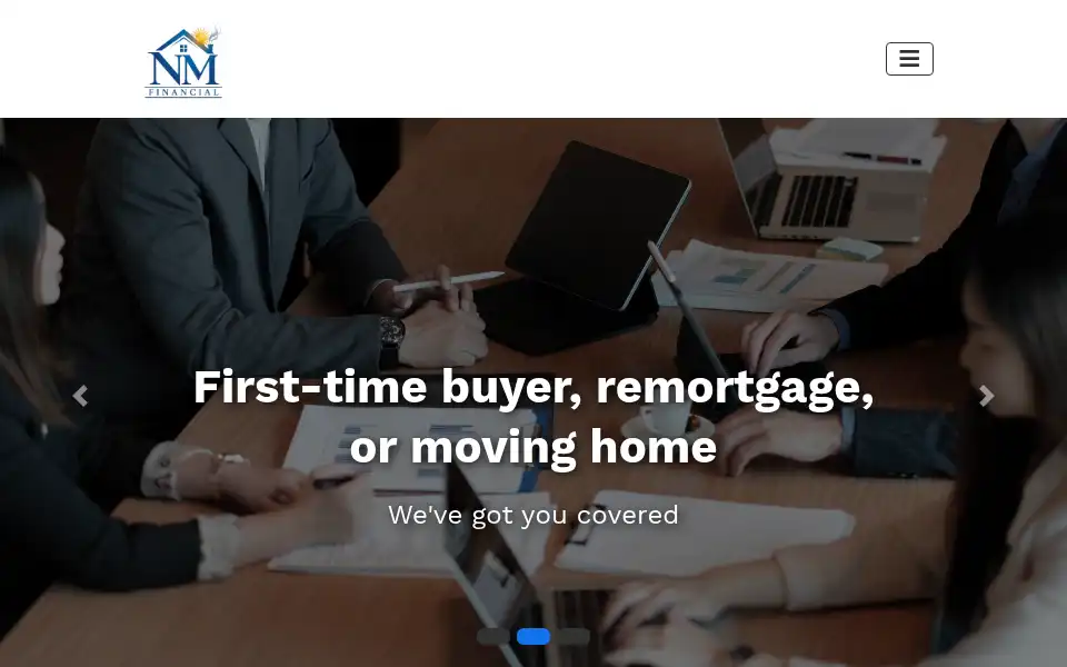 Screenshot of nmfinancial.co.uk