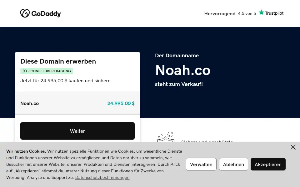 Screenshot of noah.co