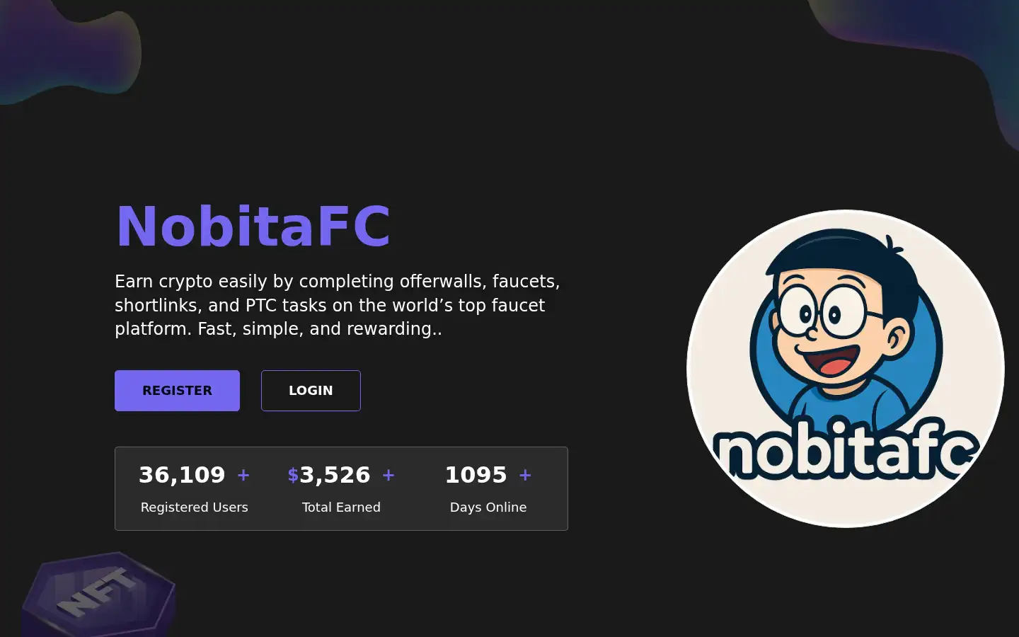 Screenshot of nobitafc.com