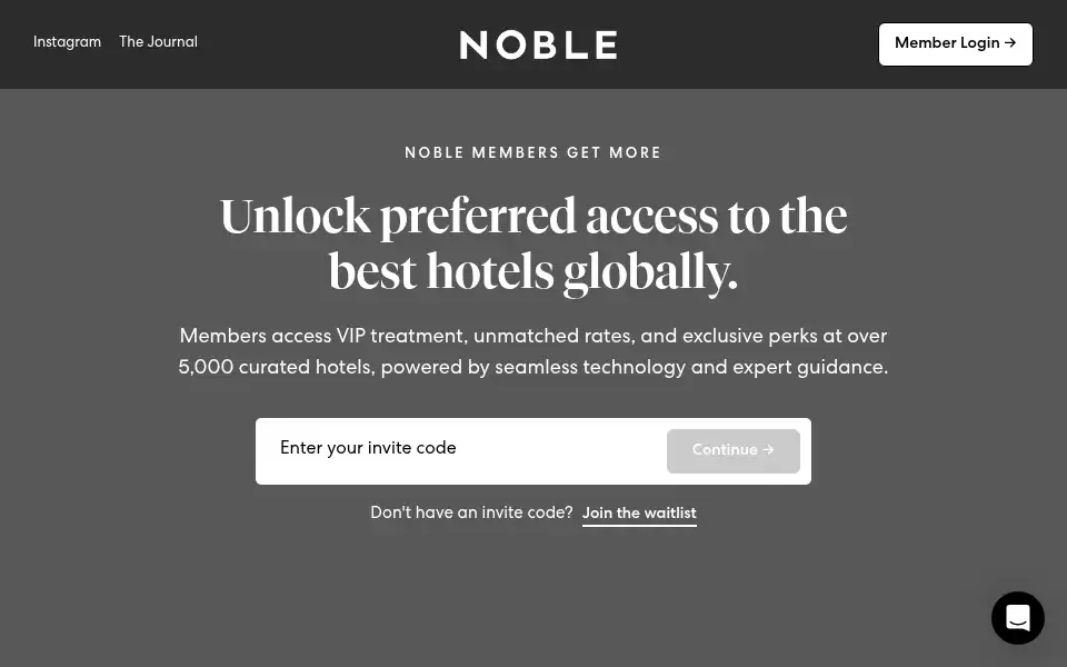 Screenshot of noble-stay.com