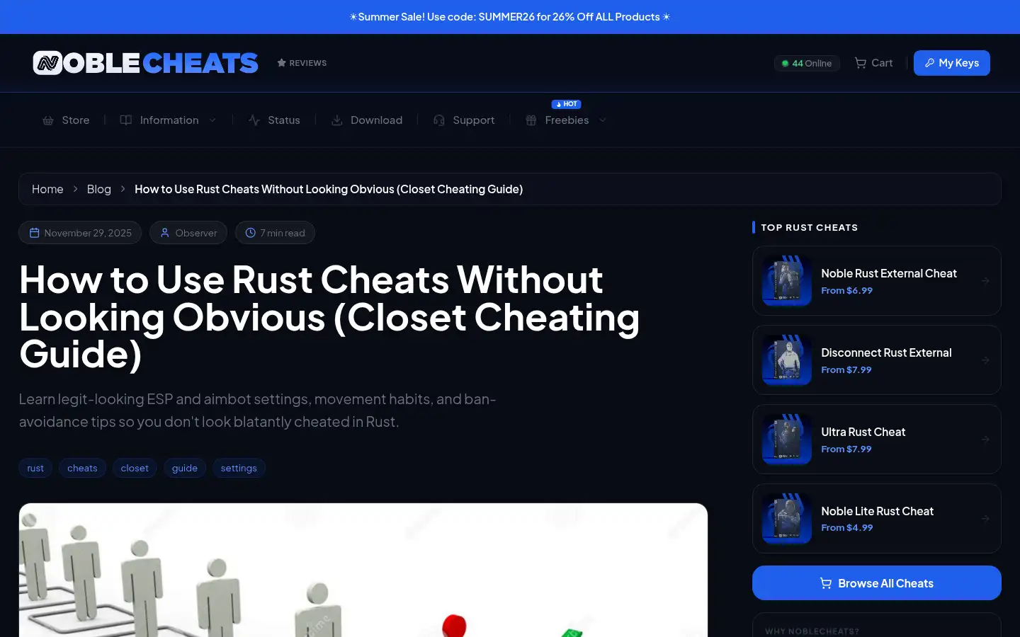 Screenshot of nobleaccounts.net