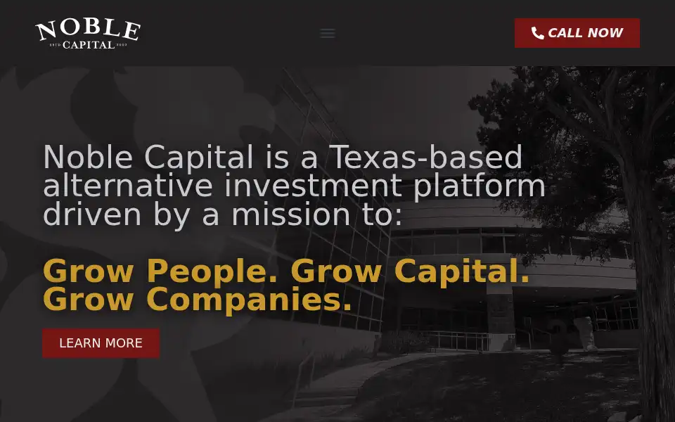Screenshot of noblecapital.com