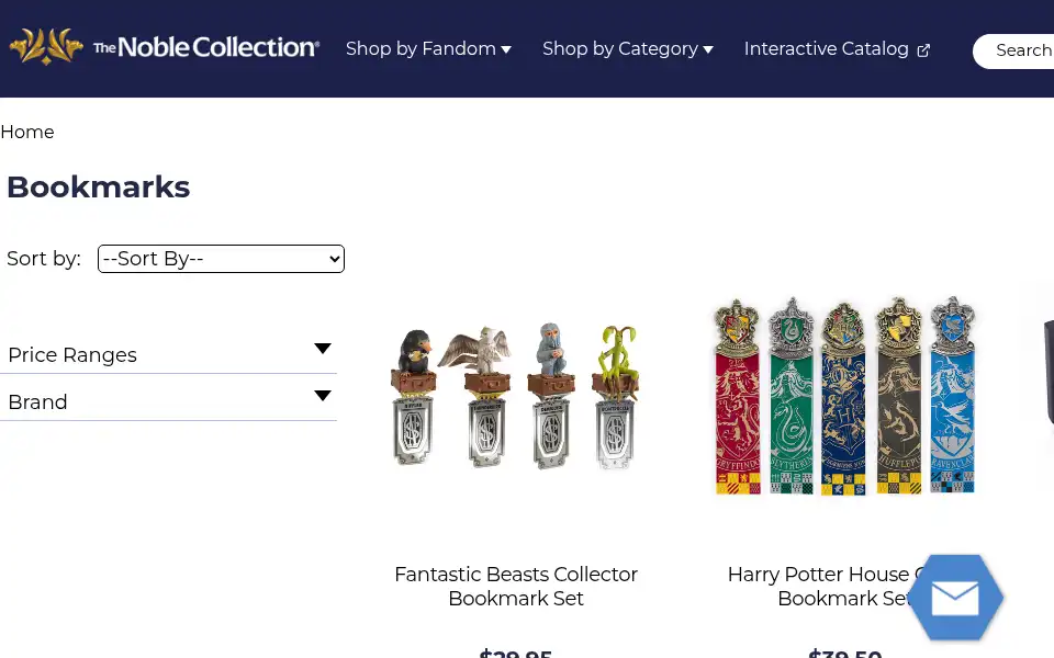 Screenshot of noblecollection.com