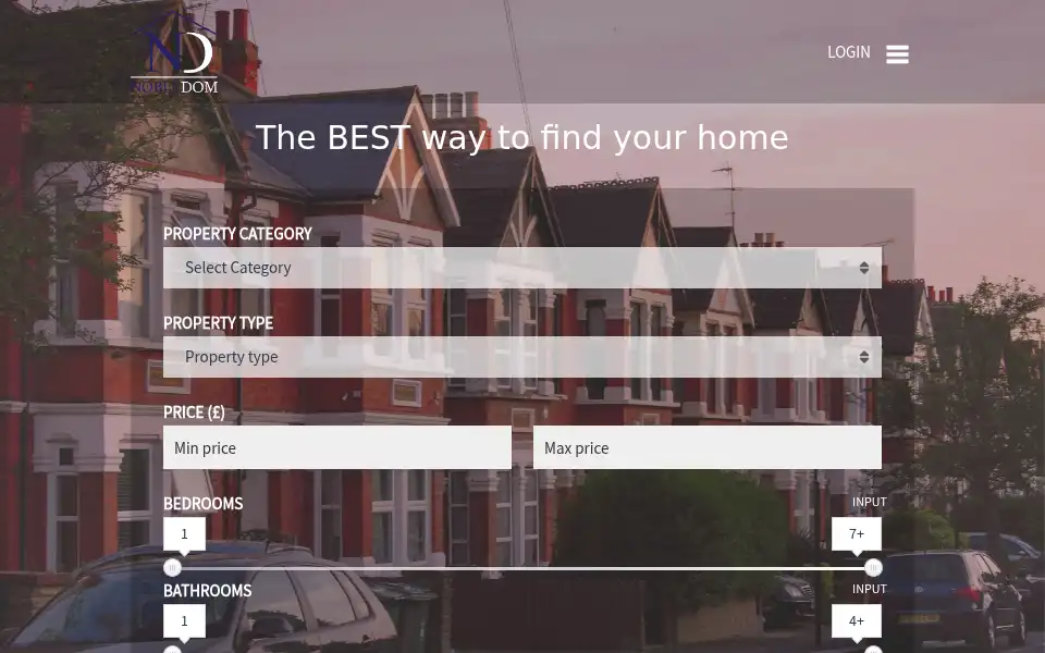 Screenshot of nobledom.co.uk