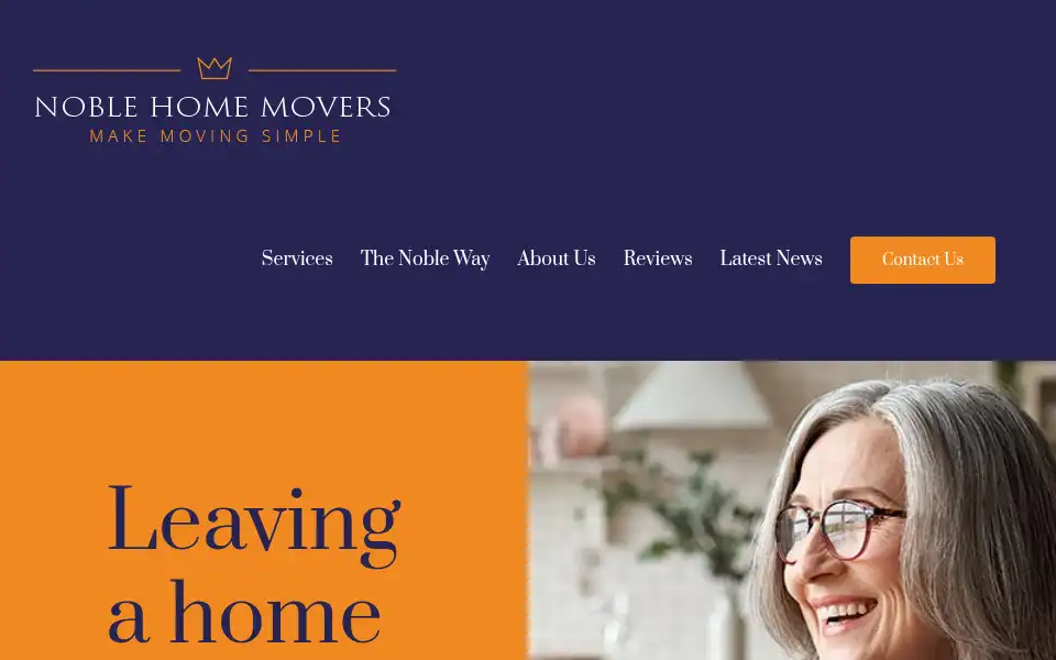 Screenshot of noblehomemovers.co.uk