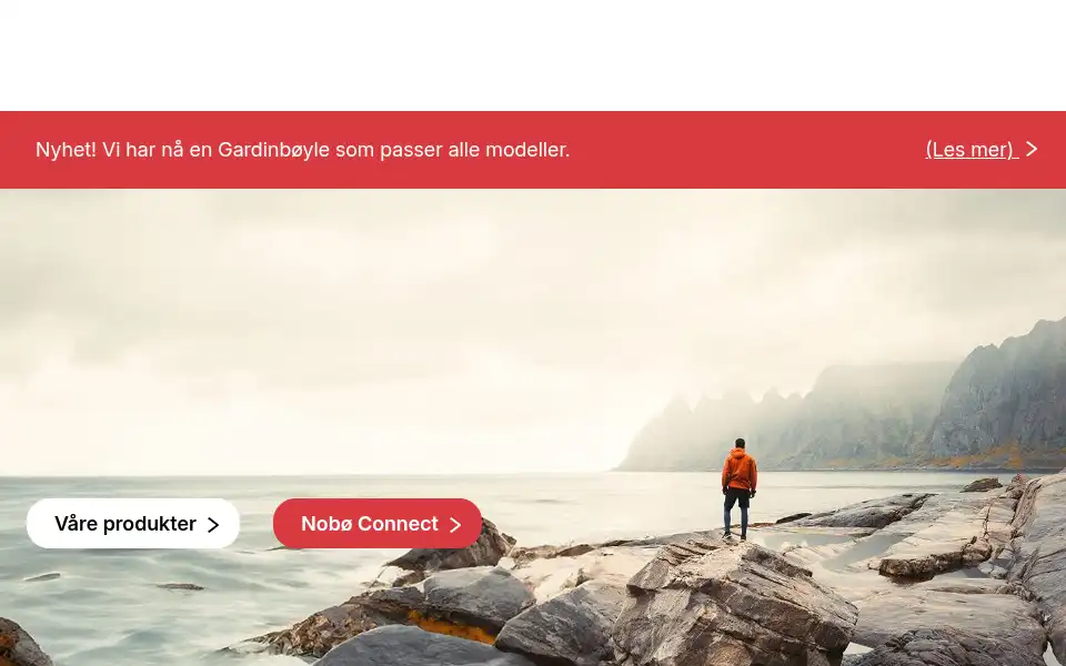 Screenshot of nobo.no