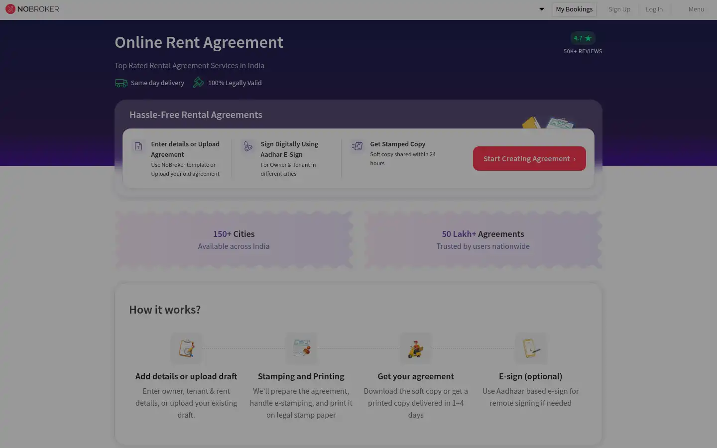 Screenshot of nobroker.in