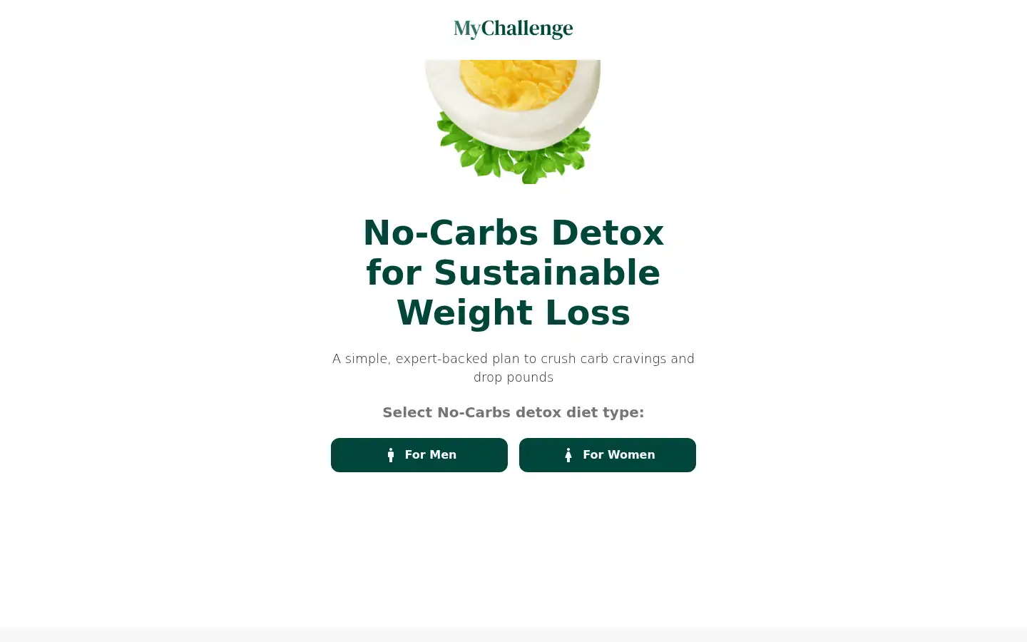 Screenshot of nocarbschallenge.com