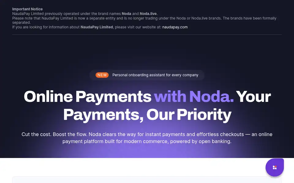 Screenshot of noda.live