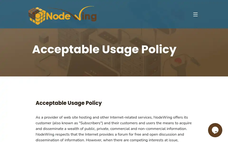 Screenshot of nodewing.com