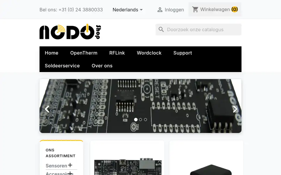 Screenshot of nodo-shop.nl