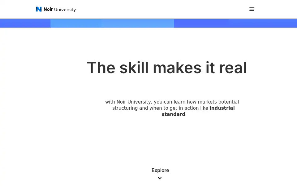 Screenshot of noiruniversity.com