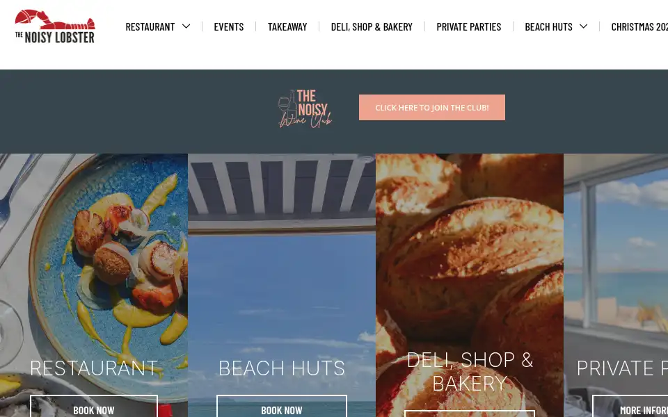 Screenshot of noisylobster.co.uk