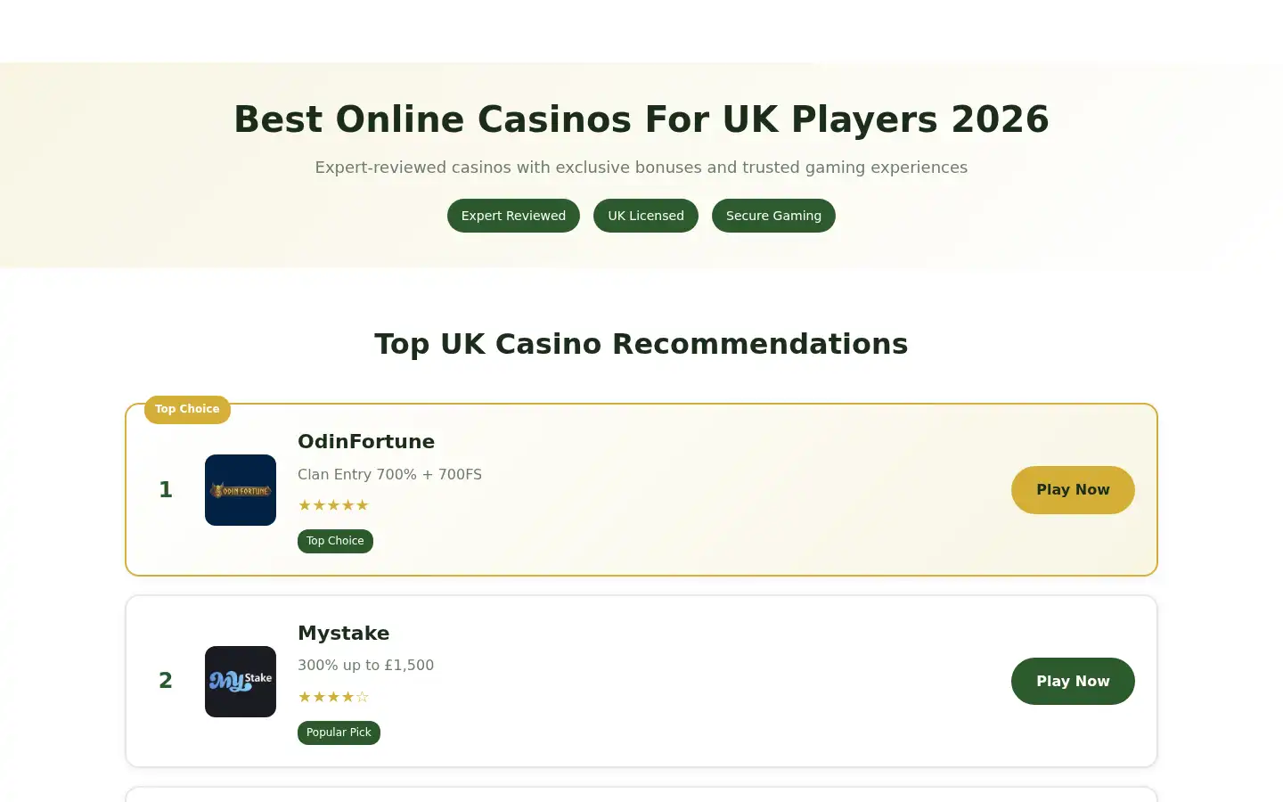 Screenshot of nokyc-casinos.net