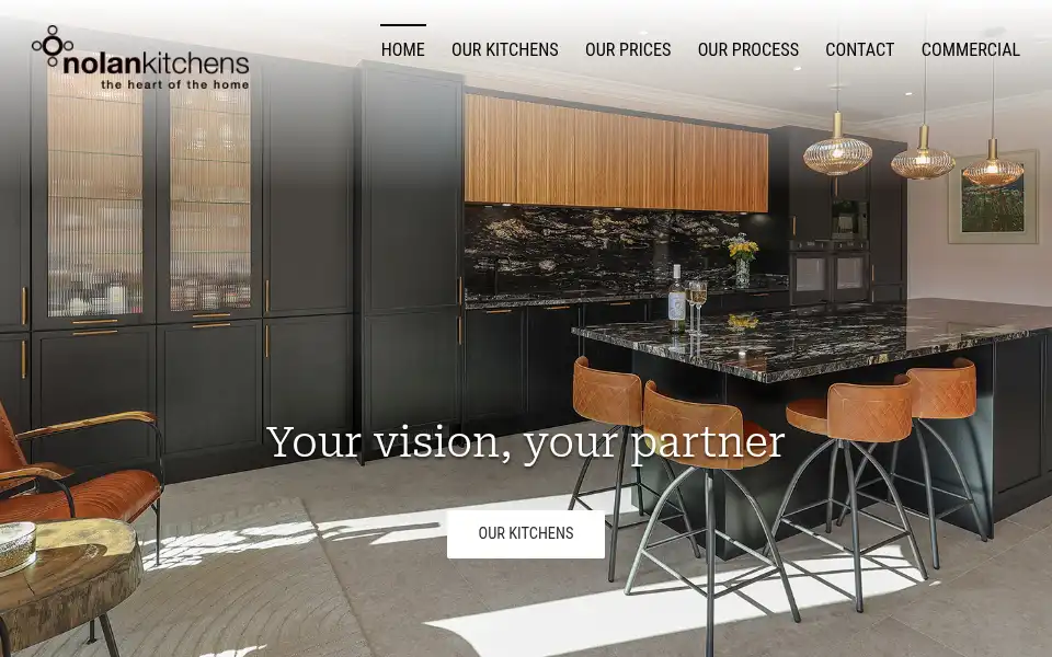 Screenshot of nolankitchens.com