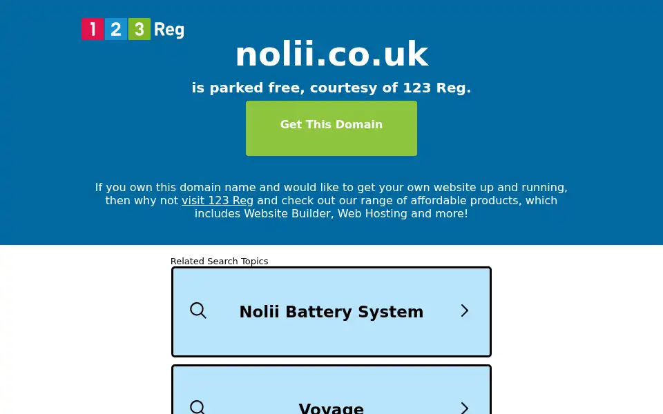 Screenshot of nolii.co.uk