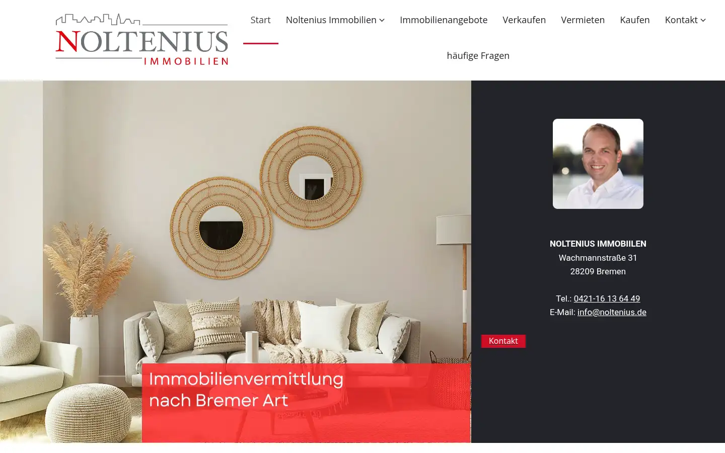 Screenshot of noltenius.de