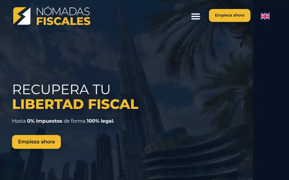 Screenshot of nomadasfiscales.com