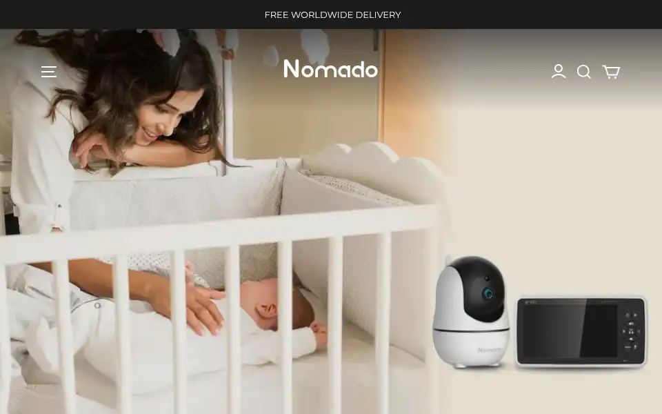 Screenshot of nomado.co.uk