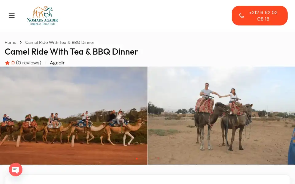 Screenshot of nomadsagadir.com