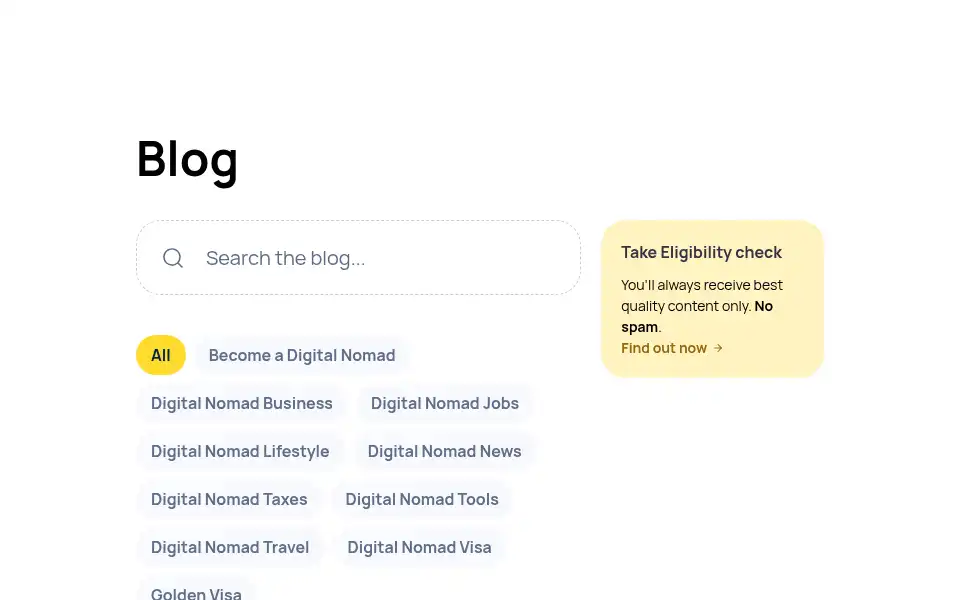 Screenshot of nomadsembassy.com