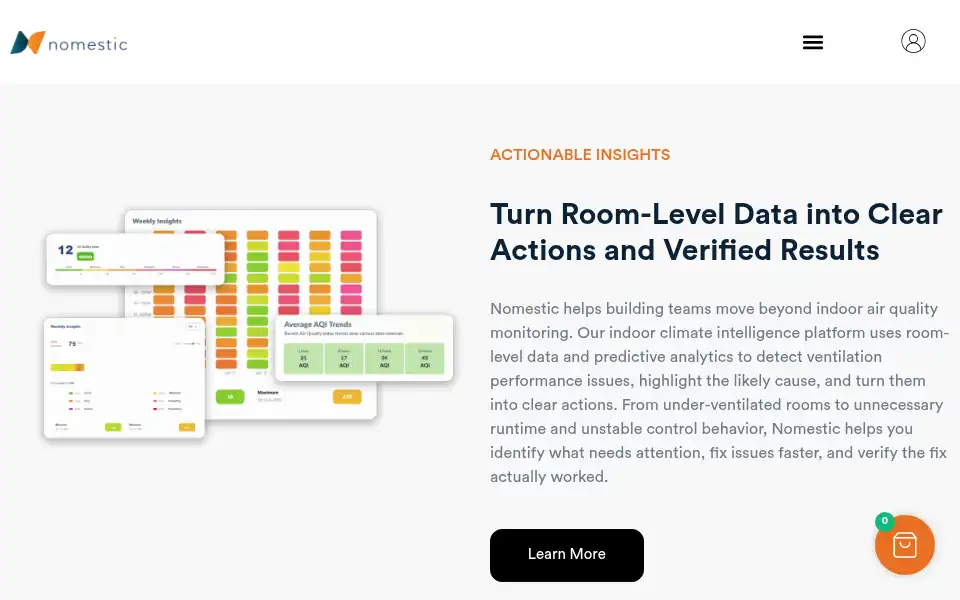 Screenshot of nomestic.com