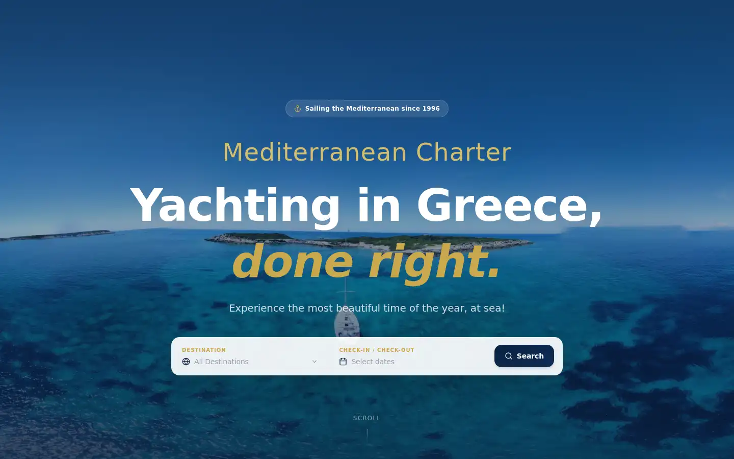Screenshot of nomicos-yachts.com