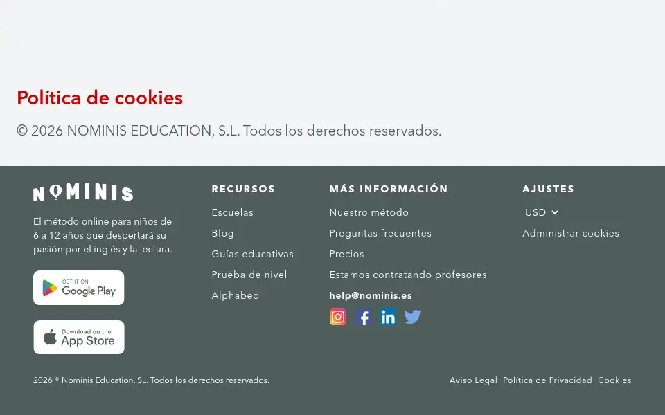 Screenshot of nominis.es