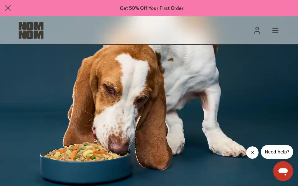 Screenshot of nomnomnow.com