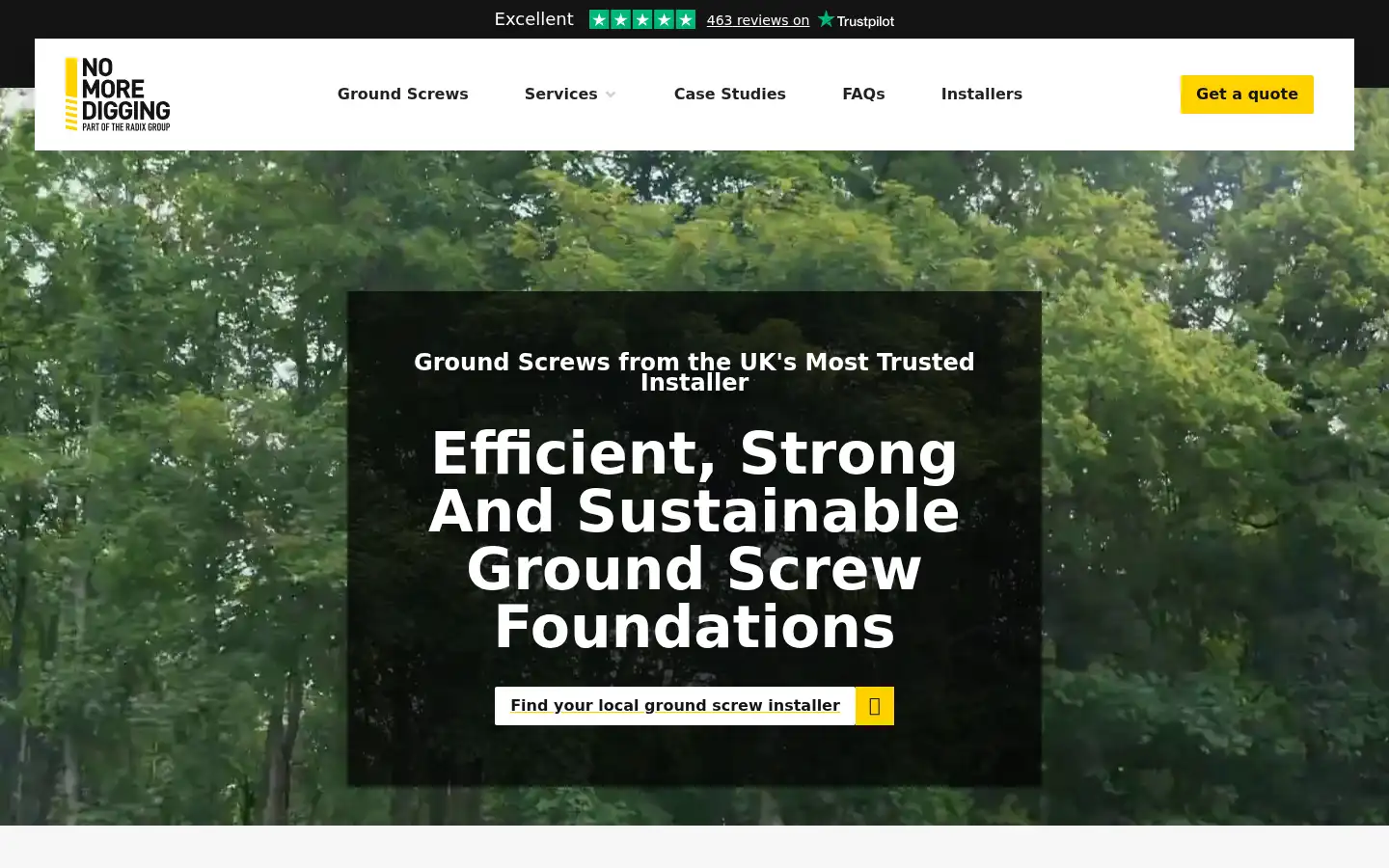 Screenshot of nomoredigging.co.uk