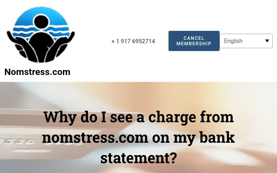 Screenshot of nomstress.com