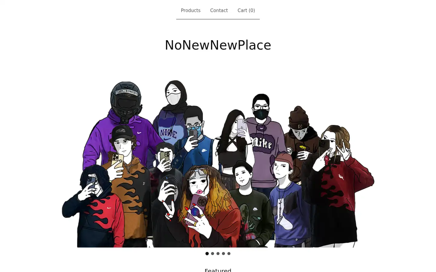 Screenshot of nonewnewplace.com