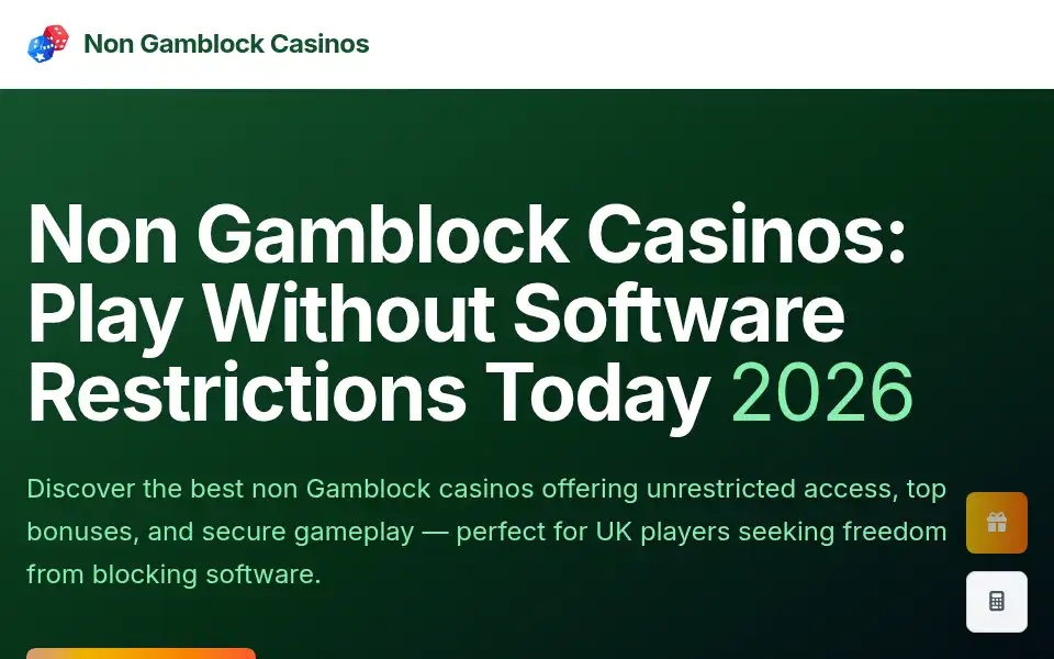 Screenshot of nongamblockcasinos.com