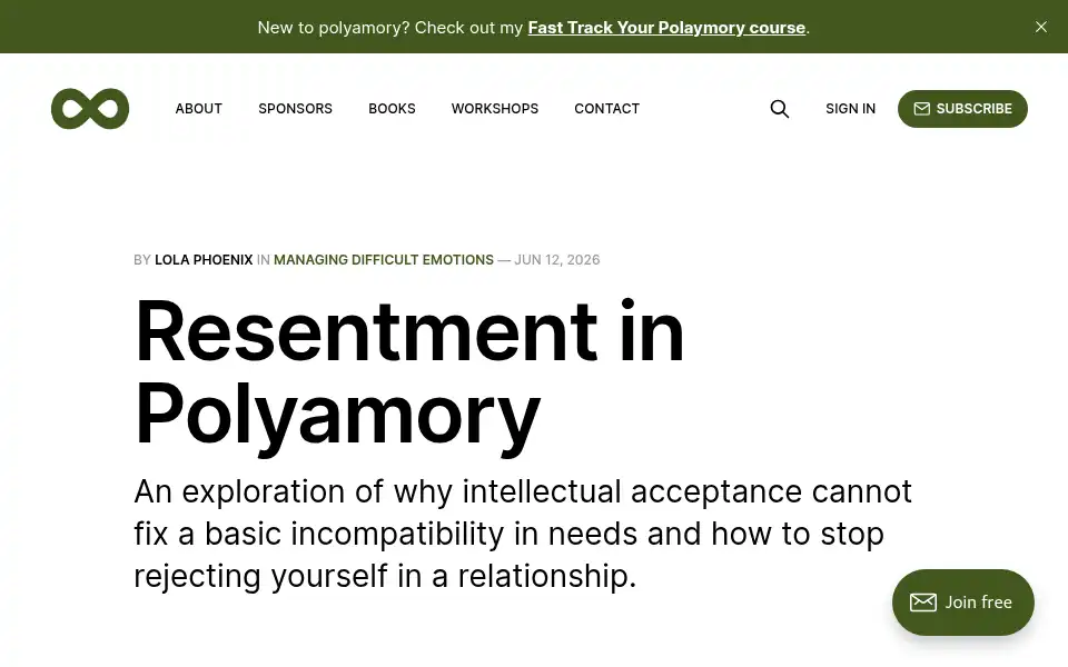 Screenshot of nonmonogamyhelp.com