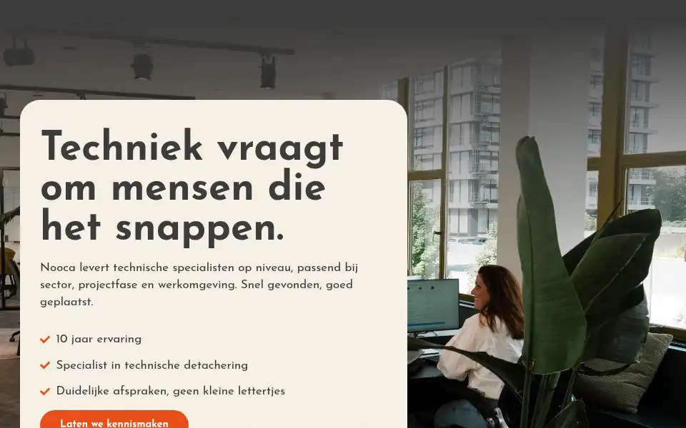 Screenshot of nooca.nl