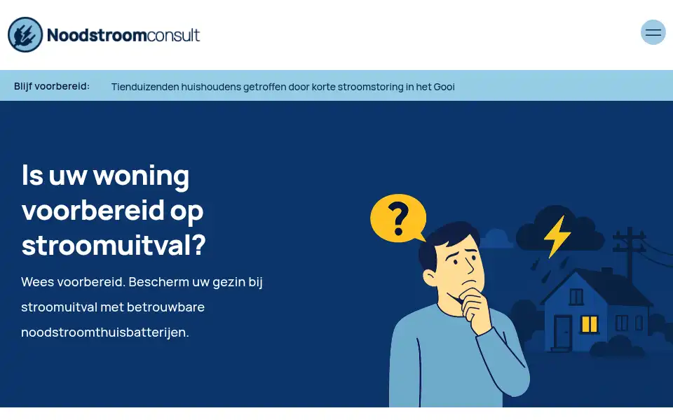Screenshot of noodstroomconsult.nl
