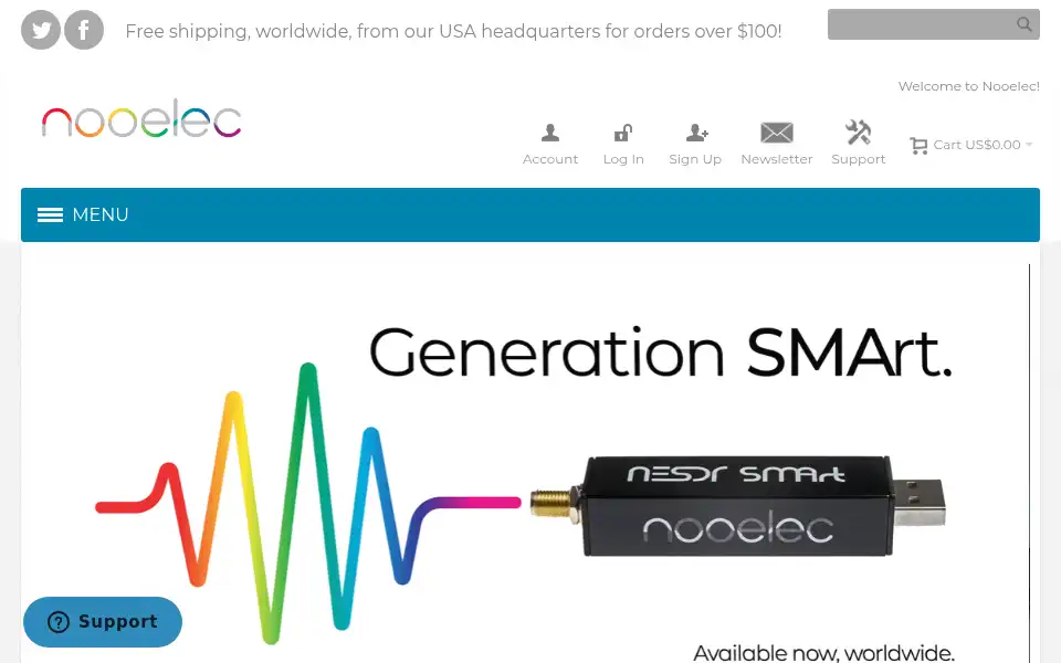 Screenshot of nooelec.com