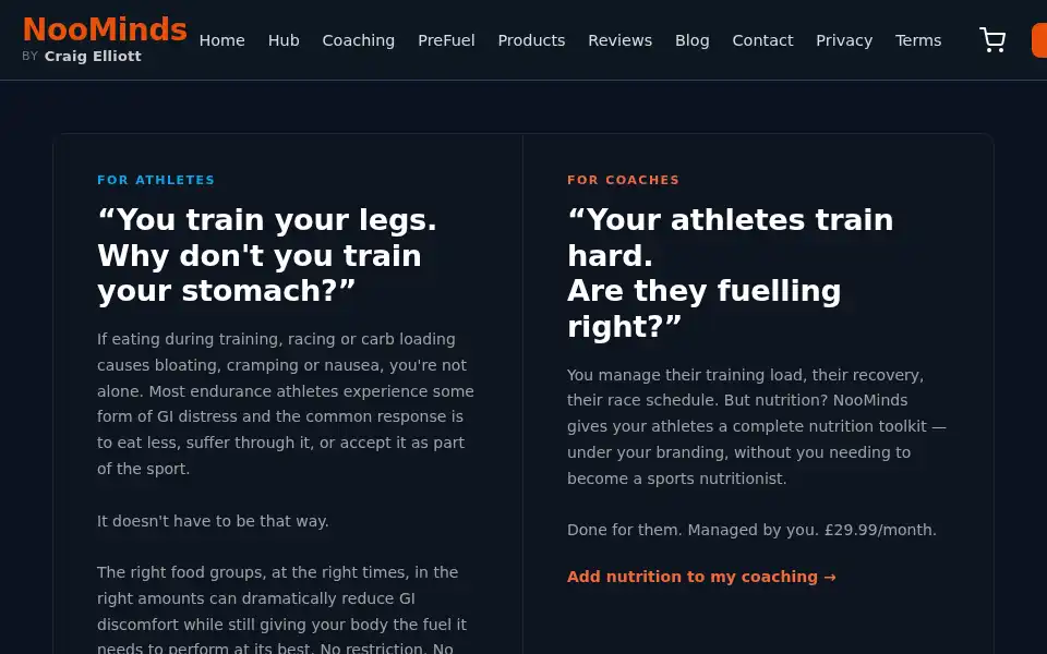 Screenshot of noominds.com