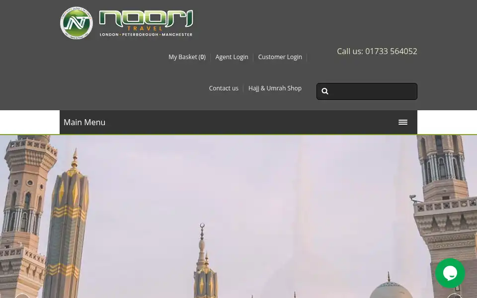 Screenshot of nooritravel.co.uk