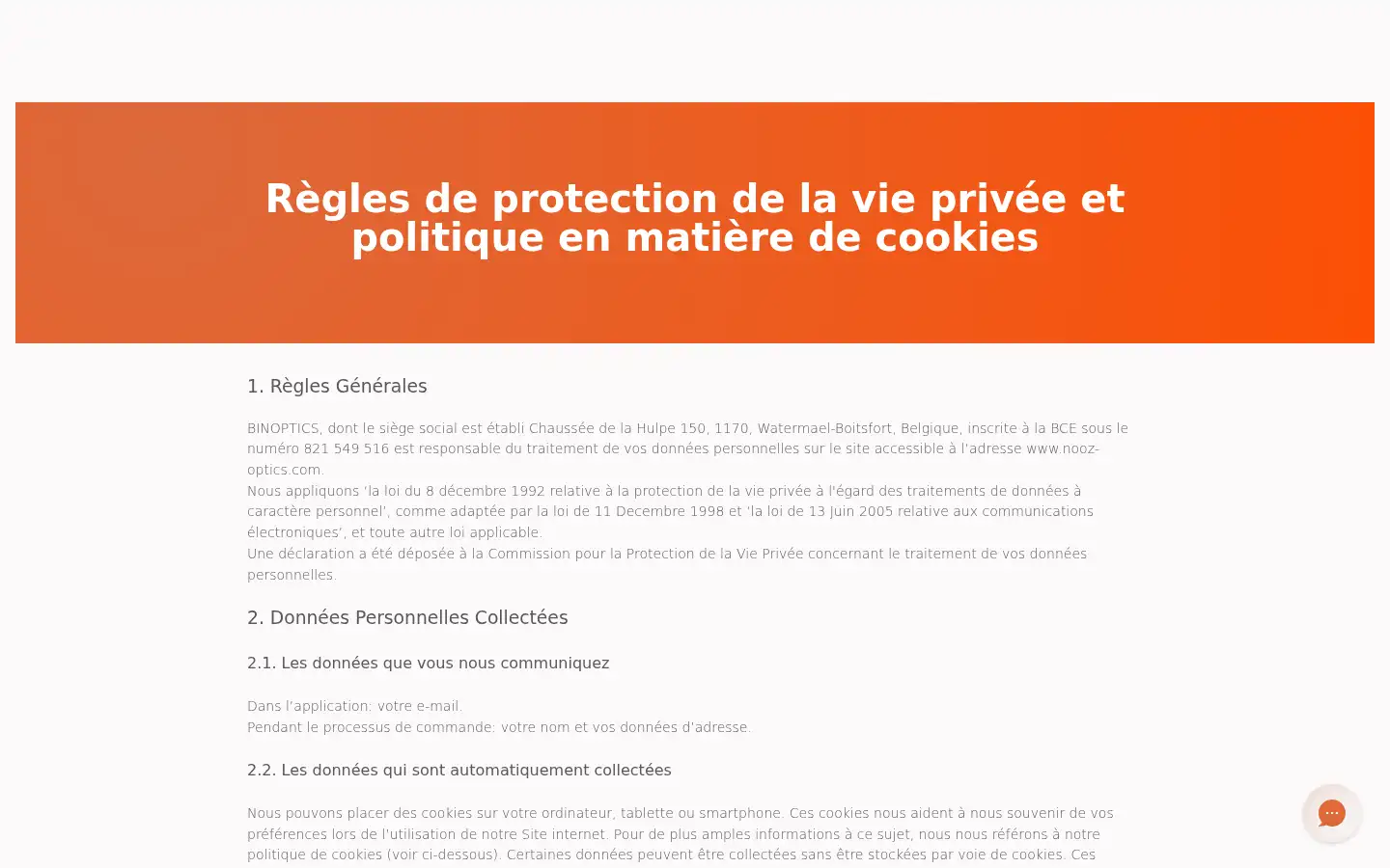 Screenshot of nooz-optics.com