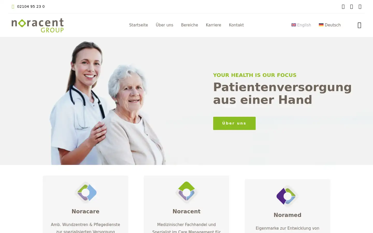 Screenshot of noramedbox.de