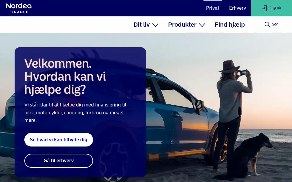 Screenshot of nordeafinans.dk