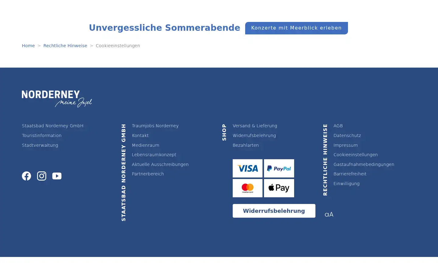 Screenshot of norderney.de